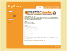 Tablet Screenshot of pingupdate.com